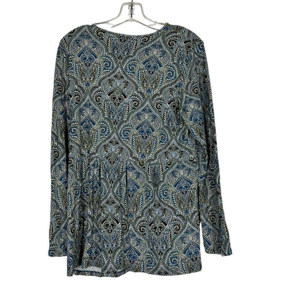 J Jill Wearever Tunic in Paisley print. Rayon blend. Like new.  Size M - Picture 2 of 5